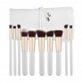 MIMO Set 10 Pinceaux A Maquillage Blanc