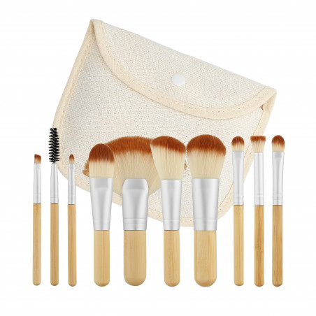 MIMO 10 Pcs Makeup Brush Set, Travel Size