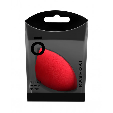 Kashōki Olive Cut Makeup Sponge, Red