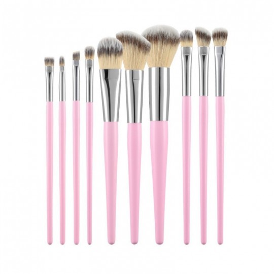 MIMO 10 Pcs Makeup Brush Set, Pink