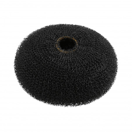 LUSSONI HR ACC HAIR BUN RING BLACK 90MM