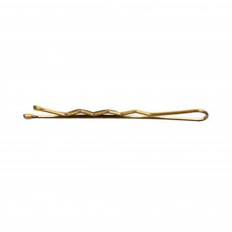 LUSSONI Waved Hair Grips, 4 cm, 250 pcs, golden color