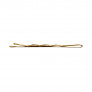 LUSSONI Waved Hair Grips, 6 cm, 250 pcs, golden color