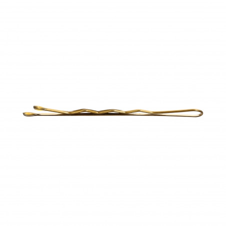 LUSSONI Haarklemmen lang 6 cm Gold gewellt 250 St.