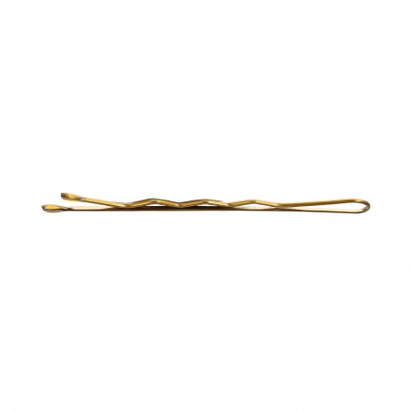 LUSSONI Waved Hair Grips, 6 cm, 250 pcs, golden color