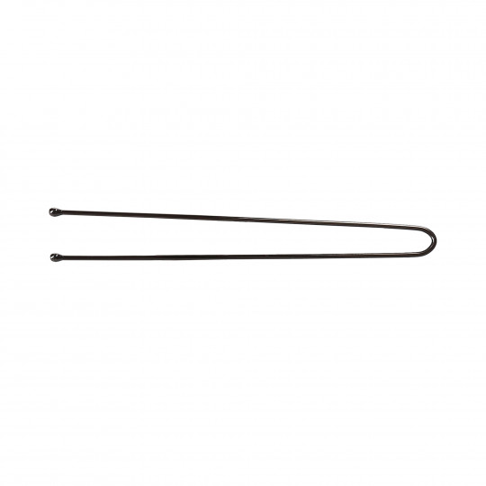 LUSSONI Фиби за кок с дължина 6,5 см, черни прави, 300 бр.