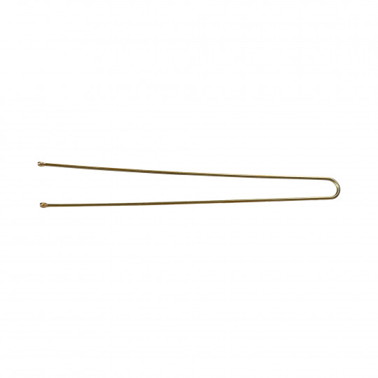 LUSSONI Konty hajcsapok, hossza 7,5 cm, arany egyenes, 300 db.