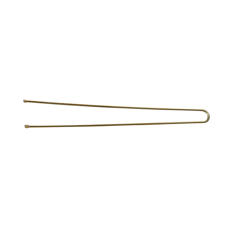 LUSSONI Bolle hårnåle, længde 7,5 cm, guld lige, 300 stk.