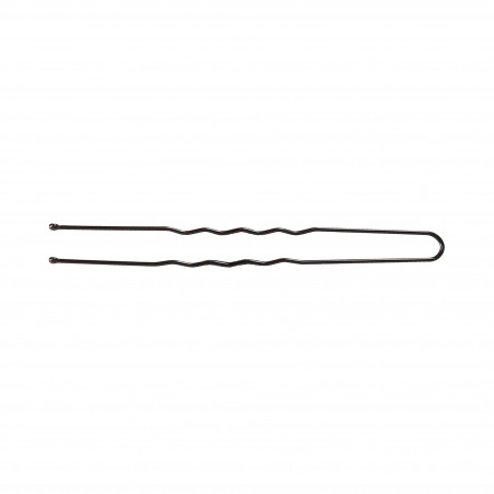 LUSSONI Haarnadeln für Haarknoten lang 7,5 cm Schwarz gewellt 300 St.