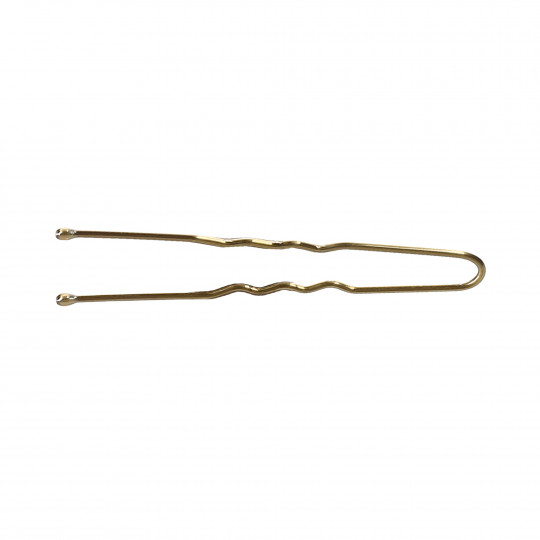LUSSONI Szpilki do włosów kokówki dł. 4,5 cm złote karbowane 300 szt.