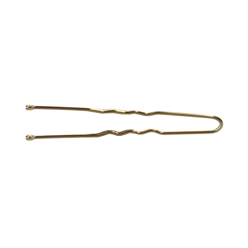 LUSSONI Wavy Hair Pins, 4,5 cm, 300 pcs, golden color