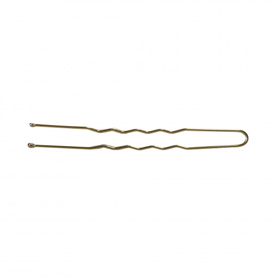 LUSSONI Konty hajcsapok, hossza 6,5 cm, arany hullámos, 300 db.