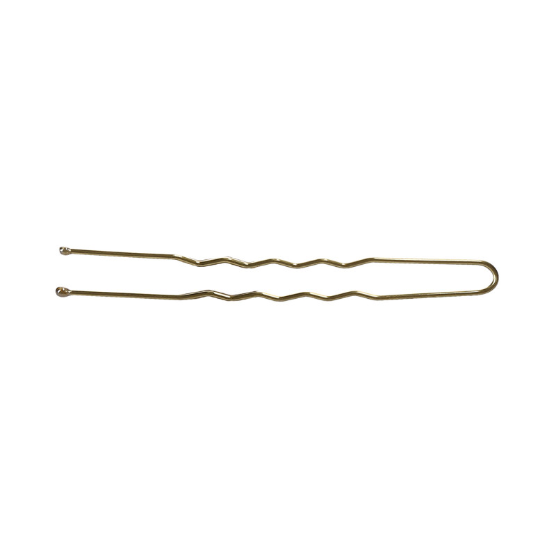 LUSSONI Szpilki do włosów kokówki dł. 6,5 cm złote karbowane 300 szt.