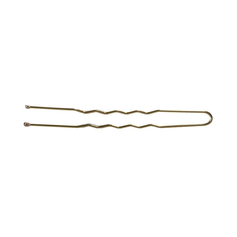 LUSSONI Wavy Hair Pins, 6,5 cm, 300 pcs, golden color