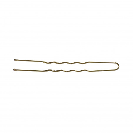 LUSSONI Fermacapelli dentellato dorato 6,5 cm x 300 pz