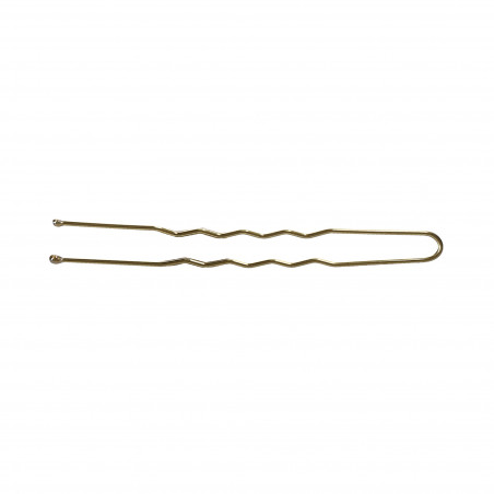 LUSSONI Wavy Hair Pins, 6,5 cm, 300 pcs, golden color