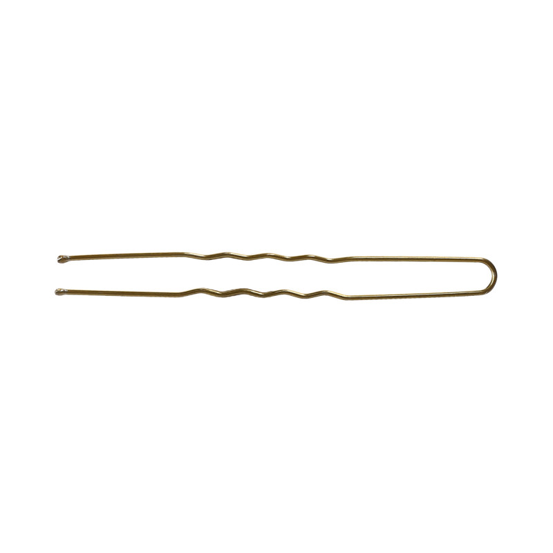 LUSSONI Wavy Hair Pins, 7,5 cm, 300 pcs, golden color