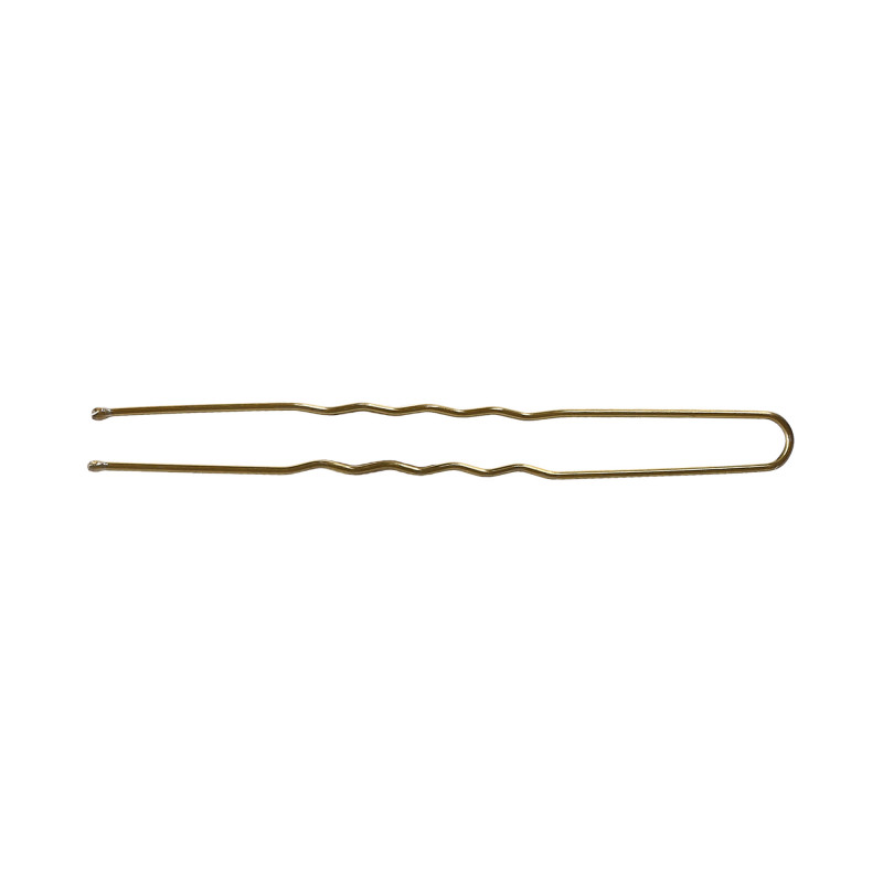 LUSSONI Bolle-hårnåle, længde 7,5 cm, kruset guld, 300 stk.