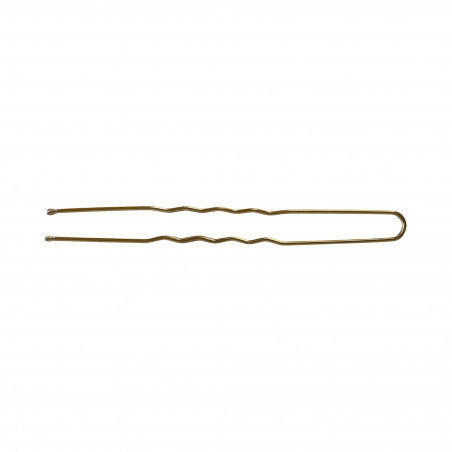 LUSSONI Wavy Hair Pins, 7,5 cm, 300 pcs, golden color