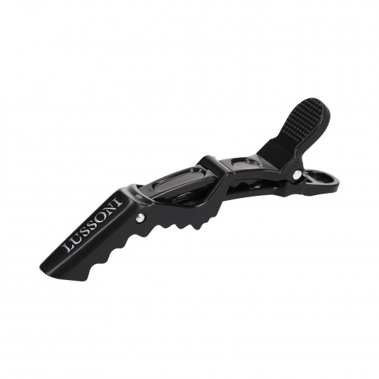 LUSSONI Carbon-Friseur-Clips Krokodil 6 St.