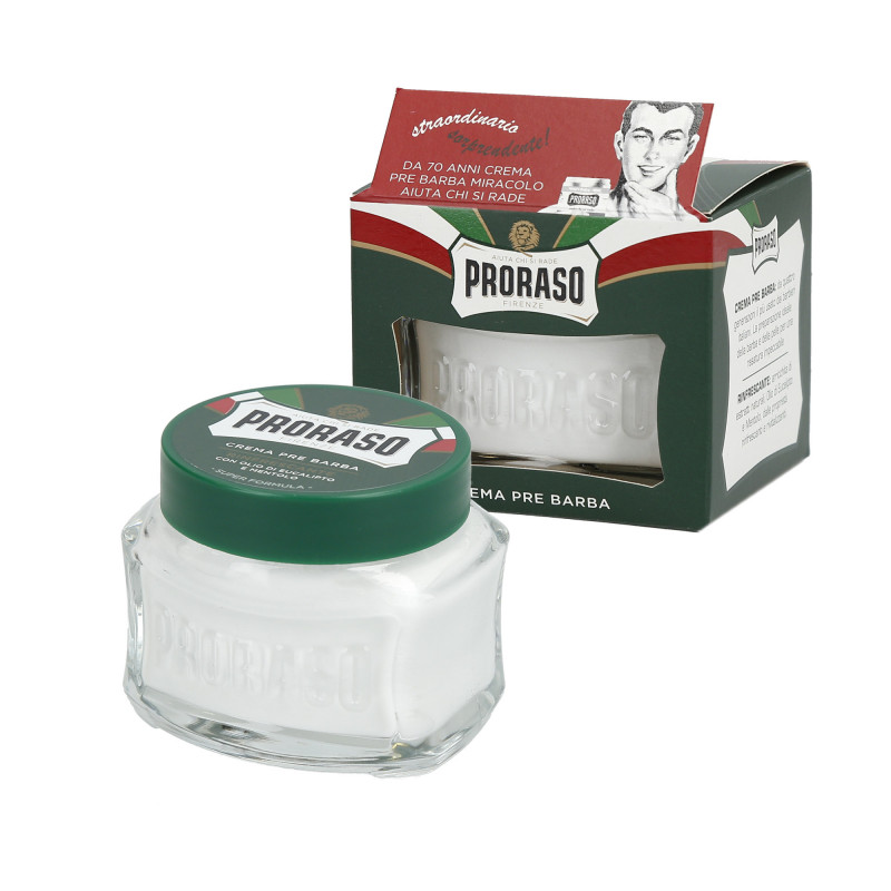 PRORASO GREEN Creme pré-barba refrescante 100ml