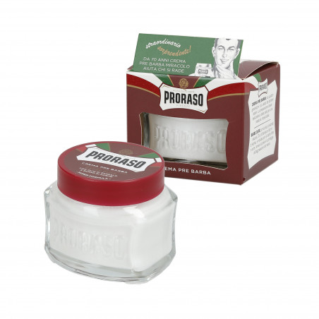 PRORASO RED LINE PRE-SHAVING CREAM 100ML