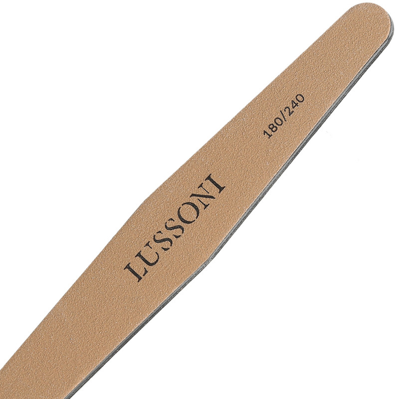 LUSSONI Dwustronny pilnik do paznokci trapez 180/240 10szt.