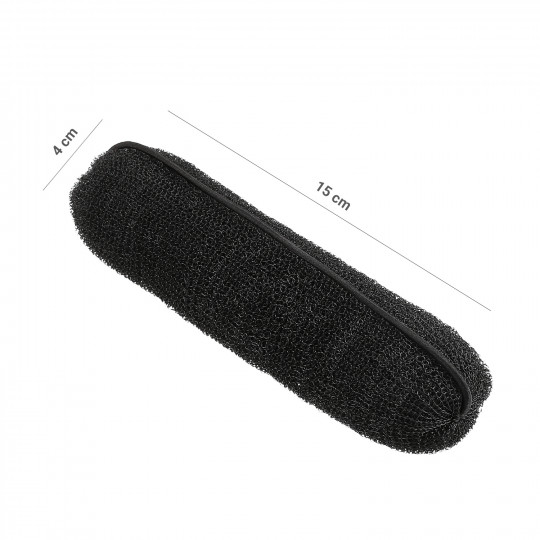 LUSSONI HR ACC HAIR BUN ROLL BLACK 150MM