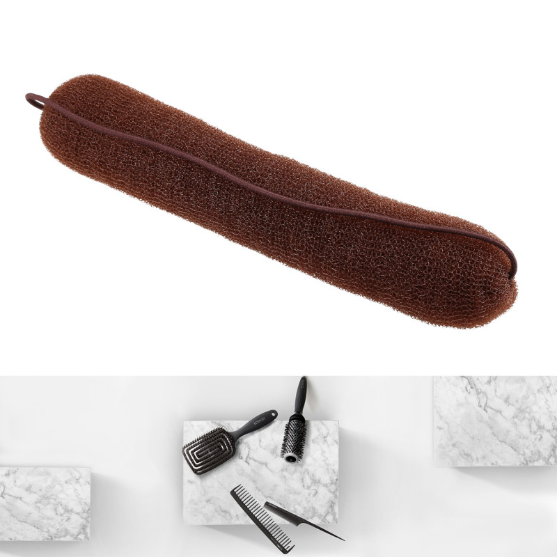LUSSONI HR ACC HAIR BUN ROLL BROWN 230MM