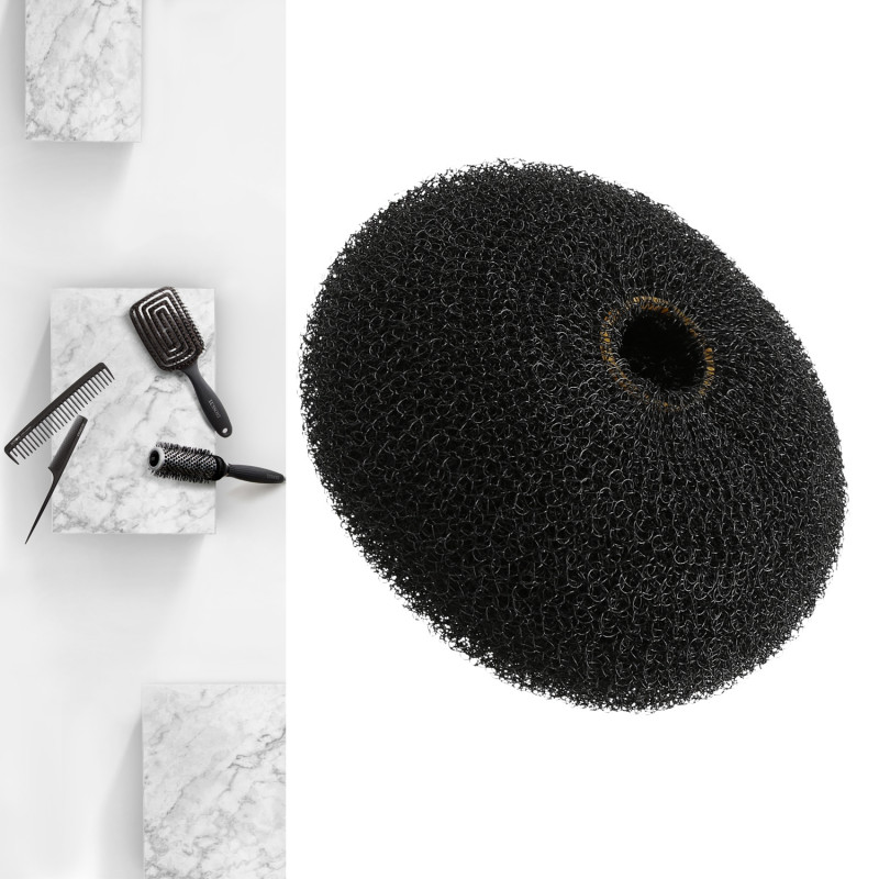 LUSSONI Ciambella Per Chignon, Nero, Ø 110 mm - 4