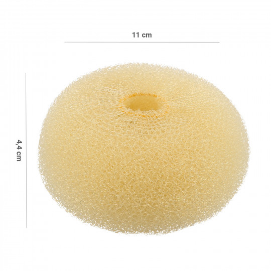 LUSSONI HR ACC HAIR BUN RING YELLOW 110MM