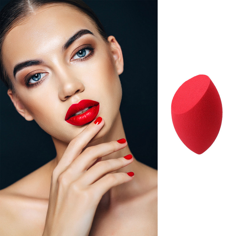 Kashōki Olivenförmiger Makeup Schwamm, Rot - 5