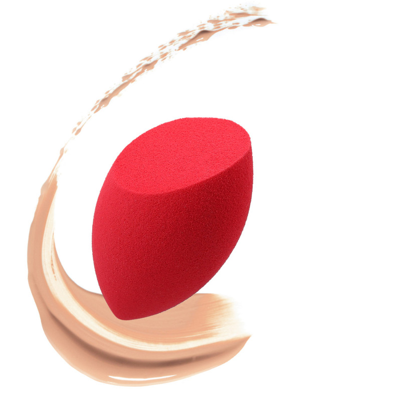 KASHŌKI Gąbka do makijażu, Olive cut, Czerwona