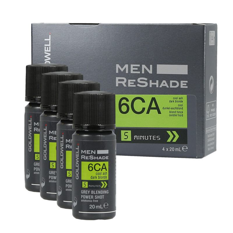 GOLDWELL MEN RE-SHADE 6CA 4x20ml