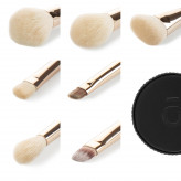 Kashōki Suisen Makeup Brush Set with Brush Tube 8 Pcs