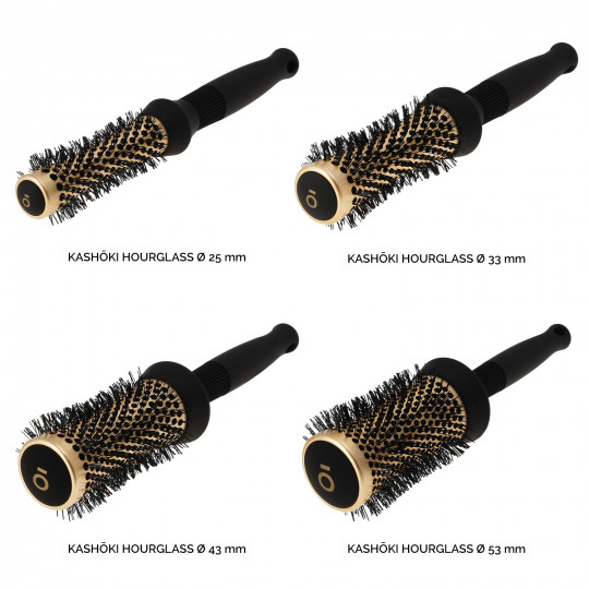 Kashōki Timeless Beauty Brosse Ronde pour coiffage Set 4 Pcs