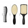 Kashōki Hasu 3pcs hair styling set: detangling brush, round brush and comb