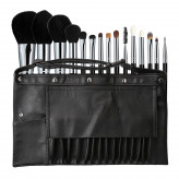 Lussoni Master Set de 16 brochas de maquillaje professional con cinturón