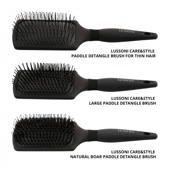 LUSSONI Gentle Detanglers Zestaw 3 profesjonalnych szczotek do włosów