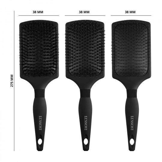 Lussoni Brosse à Cheveux Professionnel Démêlante Set de 3 Pcs