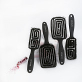 LUSSONI Flexible Vent Sæt med 4 professionelle hårbørster