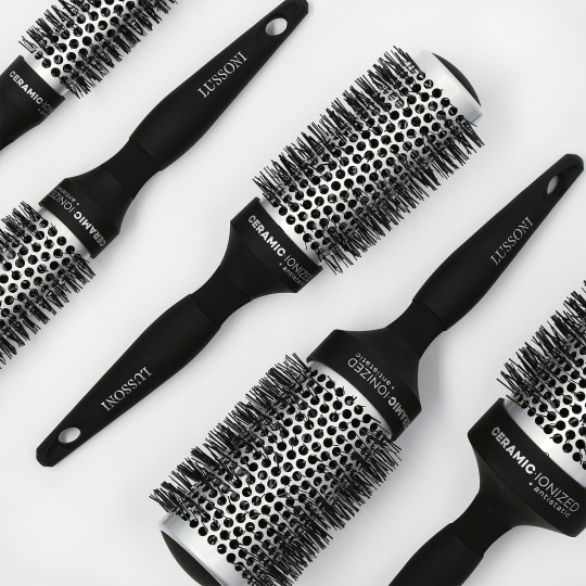 Lussoni Care&Style Set de Brosse Ronde à Cheveux Professionnelle 5 Pcs