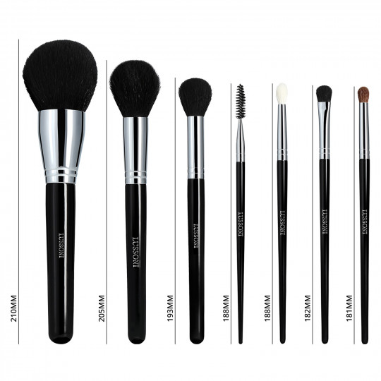 LUSSONI Must-haves 7 Pcs Professional Makeup Brush Set	