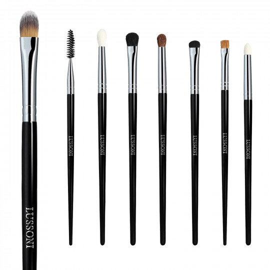 LUSSONI Smokey Eye 8 Pcs Professional Makeup Brush Set	