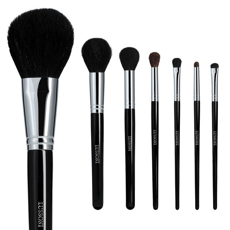 LUSSONI Natural Smoothness 7 Pcs Professional Makeup Brush Set	