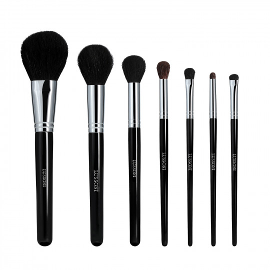 LUSSONI Natural Smoothness 7 Pcs Professional Makeup Brush Set	