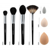 LUSSONI Classy Girl 5 Pcs Professional Makeup Brush Set	