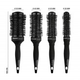 LUSSONI Hourglass 4 Pcs Professional Round Brush Set		