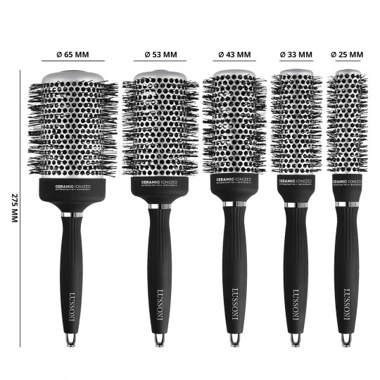 LUSSONI Hot Volume 5 Pcs Professional Round Brush Set		