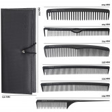 LUSSONI 7 Piece Professional Comb Set With Case